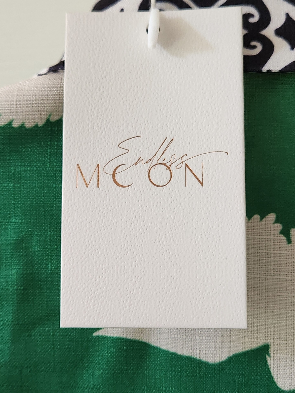 Endless Moon Green Bird Print Two-Piece Set - Picture 5 of 5